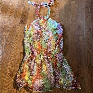 Chelsey open back halter dress